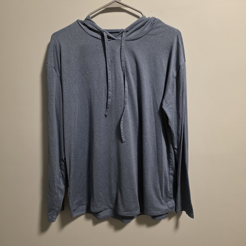 32 Degrees Cool Heathered Blue Hoodie